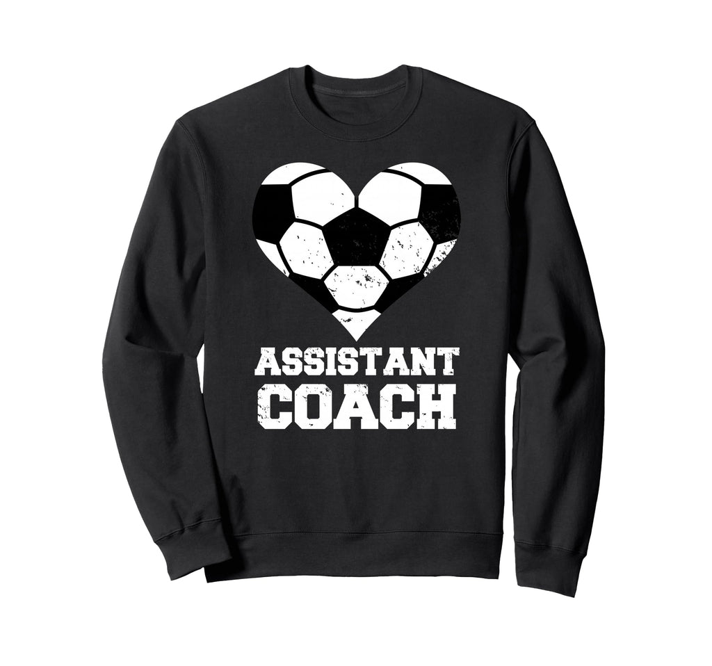 Assistant Soccer Coach Heart Sweatshirt - Aesthetic Graphic Men Women