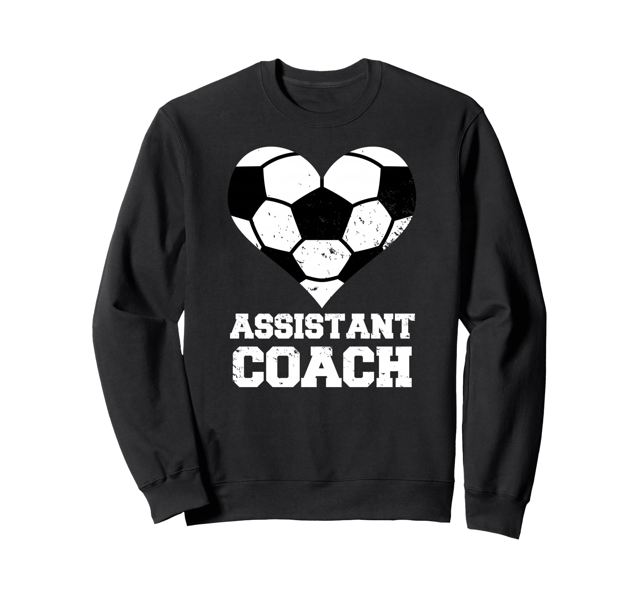 Assistant Soccer Coach Heart Sweatshirt - Aesthetic Graphic Men Women