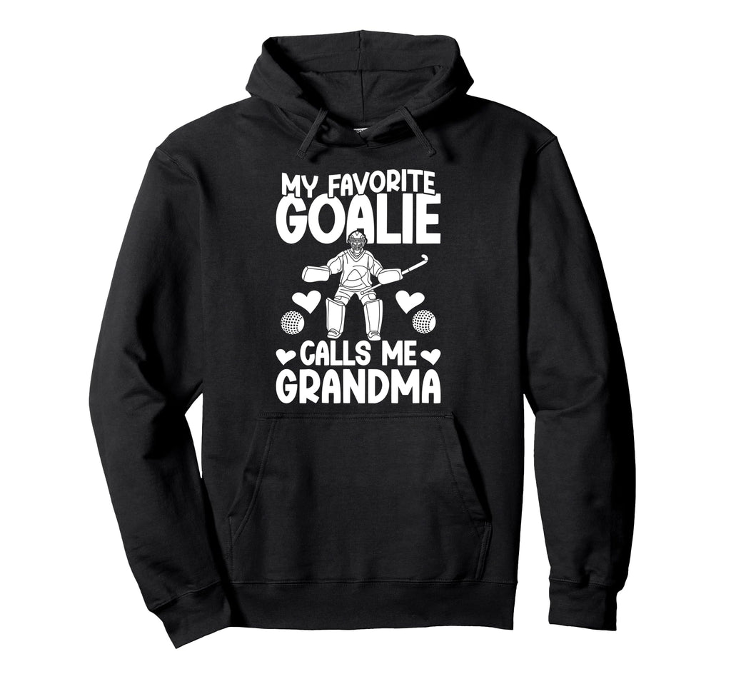 Field Hockey Goalie Grandma Field Hoodie - Minimalist Print Men Women
