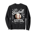 Baseball Sister Heart Doodle Game Sweatshirt - Unique Graphic Men Women