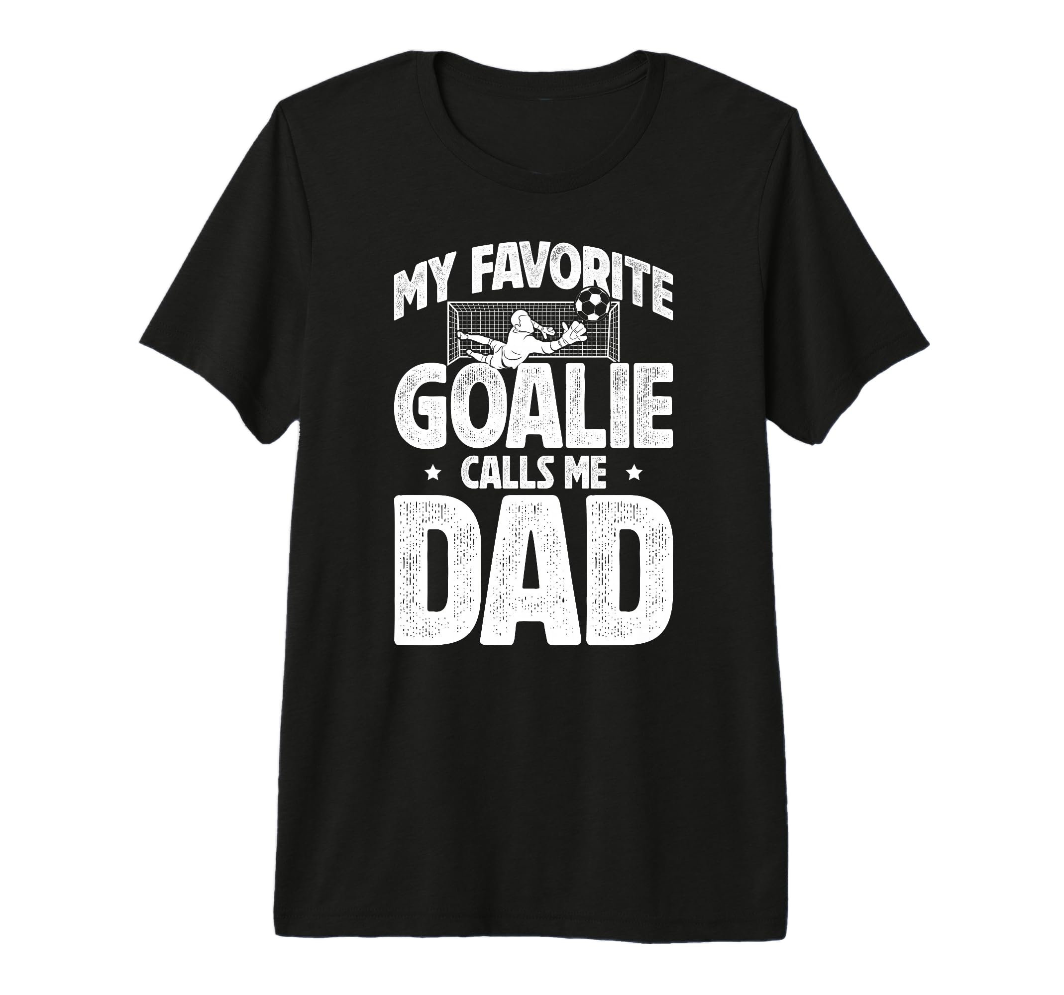 Mens My Favorite Soccer Goalie Dad Soccer T-Shirt - Unique Graphic Unisex