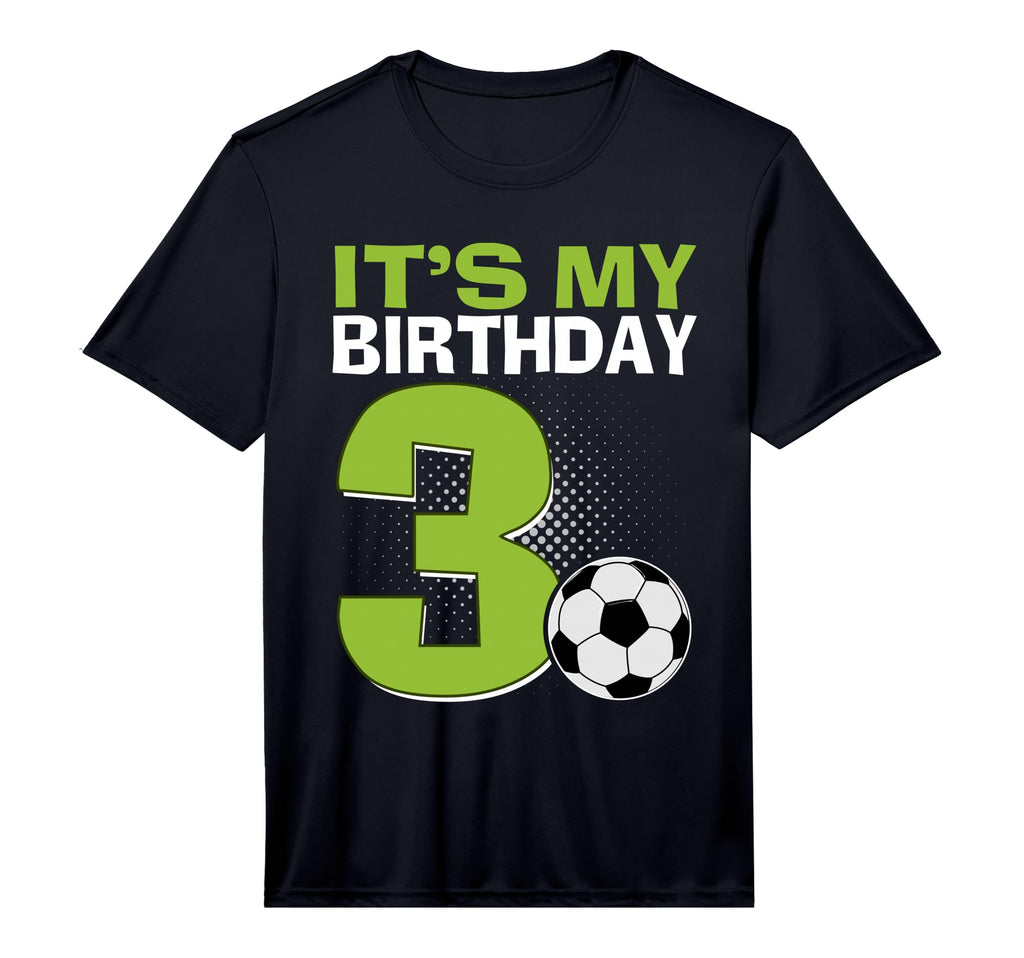 Its My 3Rd Birthday Soccer Football 3 Years T-Shirt - Graphic Print Unisex
