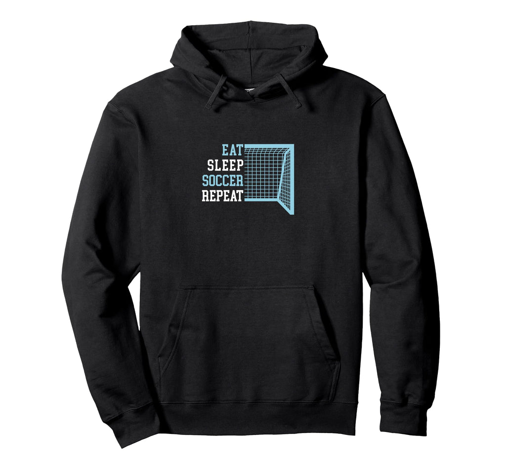 Eat Sleep Soccer Repeat Hoodie - Aesthetic Graphic Men Women