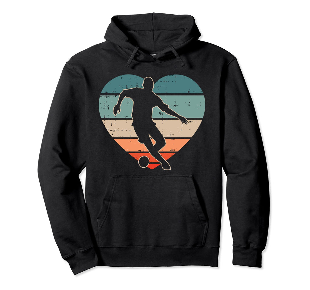 Soccer Player Heart Valentines Day Hoodie - Minimalist Print Men Women