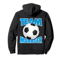 Soccer Team Manager Soccer Ball Hoodie - Minimalist Print Men Women