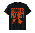 Soccer Pianist Piano Player Football T-Shirt - Graphic Print Men Women