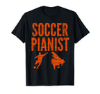 Soccer Pianist Piano Player Football T-Shirt - Graphic Print Men Women
