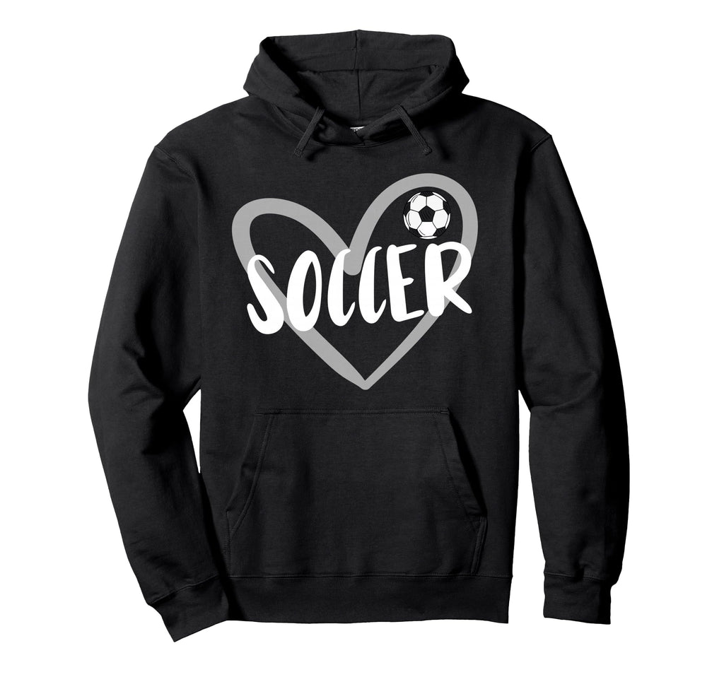 Soccer Heart Hoodie - Custom Art Print for Adults