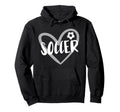 Soccer Heart Hoodie - Custom Art Print for Adults