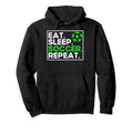 Soccer Lovers Eat Sleep Soccer Fans Hoodie - Aesthetic Graphic Men Women
