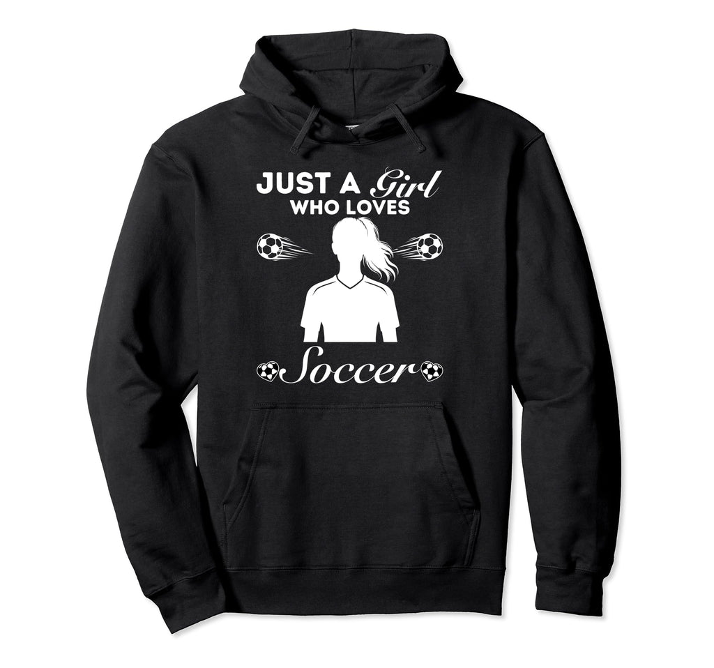 Just Who Loves Soccer Hoodie - Minimalist Print for Adults
