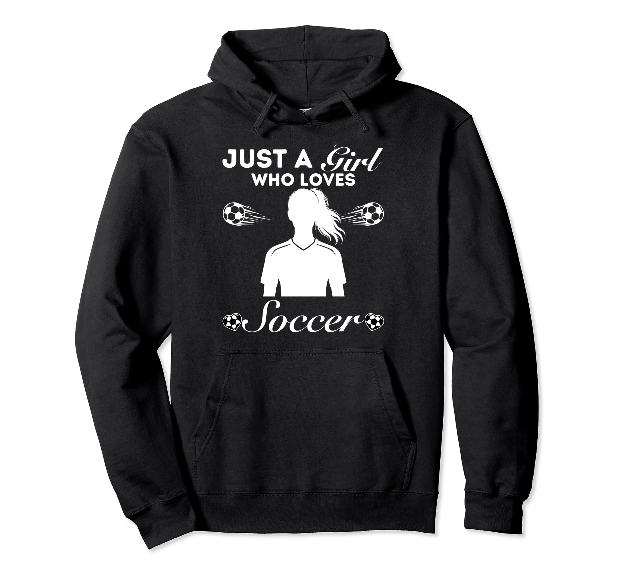 Just Who Loves Soccer Hoodie - Minimalist Print for Adults