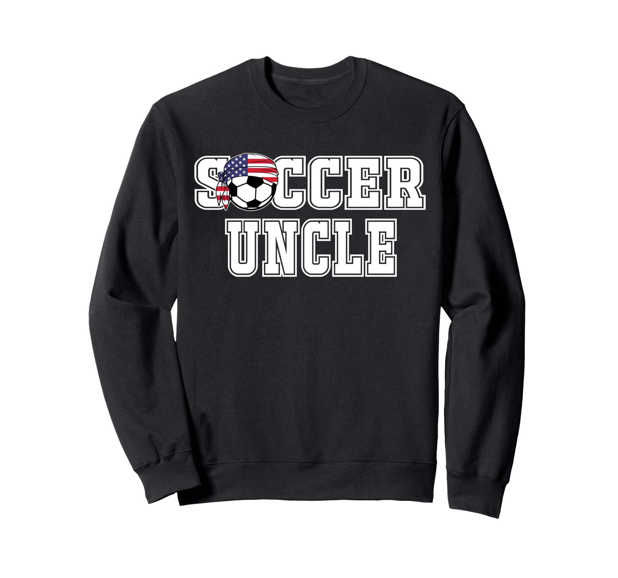 Soccer Uncle Bandana Flag Ball Player Sweatshirt - Graphic Print Men Women
