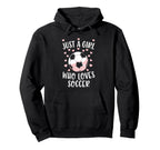 Just Soccer Love Soccer Player Fan Hoodie - Novelty Apparel Men Women