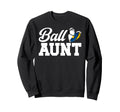 Ball Aunt Heart Volleyball Soccer Sweatshirt - Fun Novelty Design Unisex