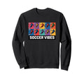 Soccer Vibes Colorful Action Sweatshirt - Casual Everyday Wear Unisex