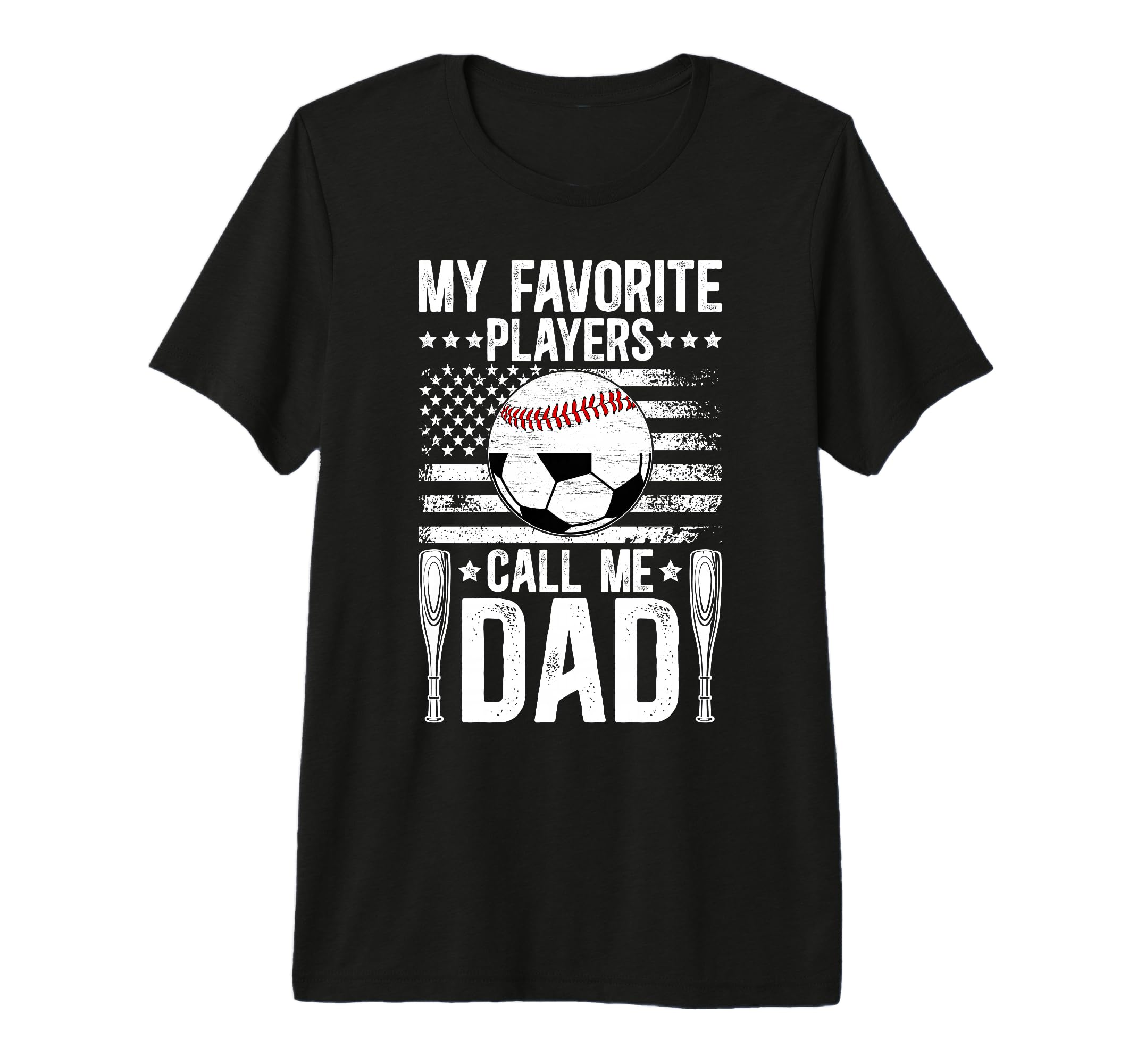 Mens My Favorite Players Call Me Dad T-Shirt - Unique Graphic Men Women