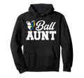 Ball Aunt Heart Volleyball Soccer Aunt Hoodie - Aesthetic Graphic Unisex