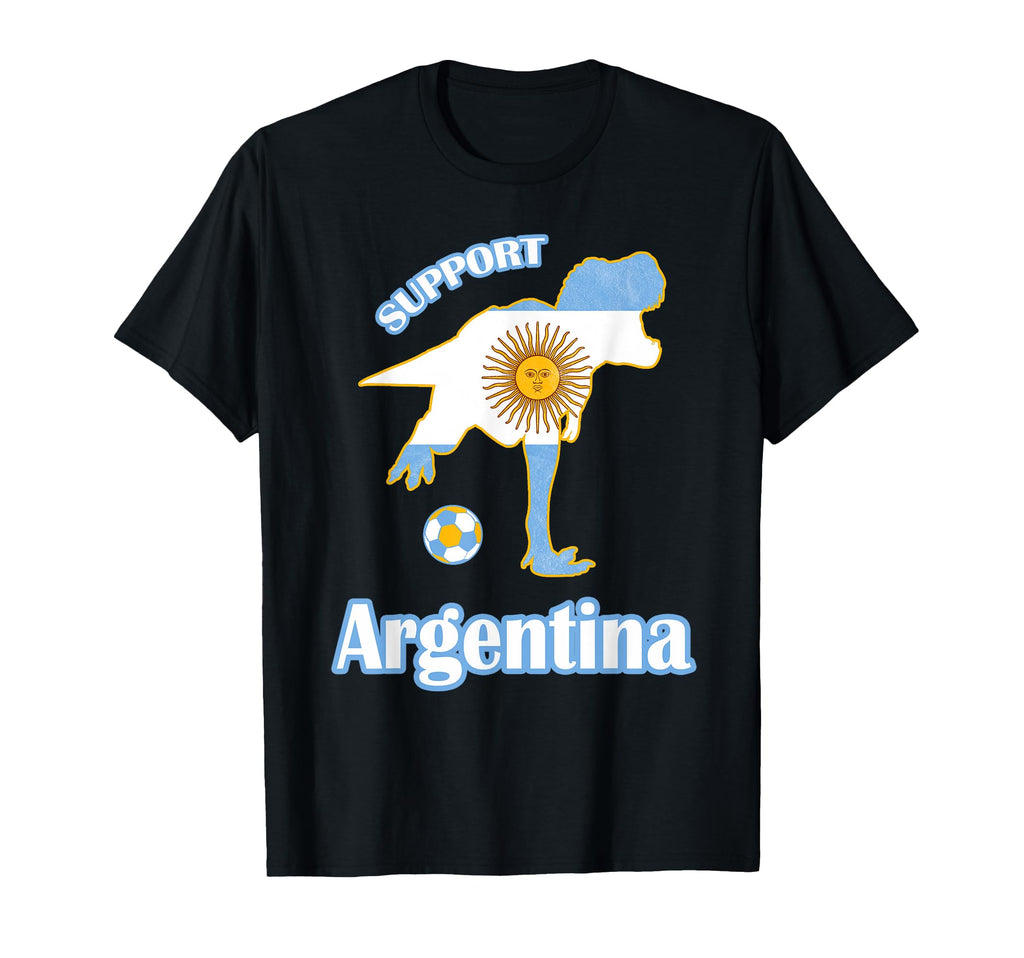 T Rex Support Jersey 2018 Argentina T-Shirt - Novelty Apparel for Adults