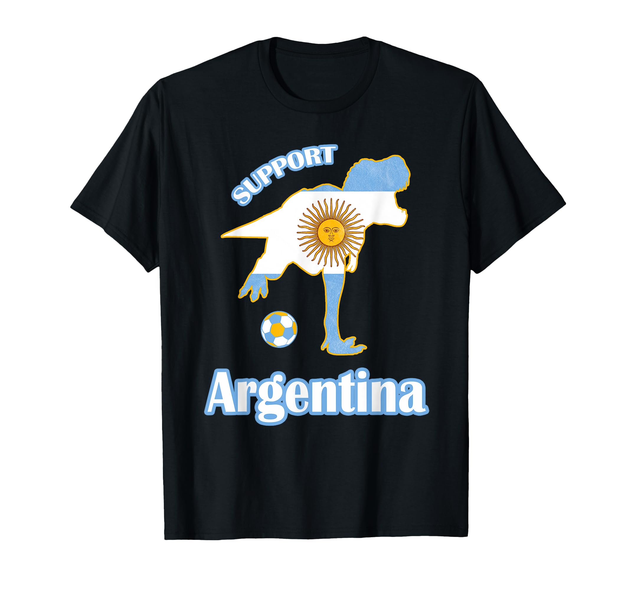 T Rex Support Jersey 2018 Argentina T-Shirt - Novelty Apparel for Adults