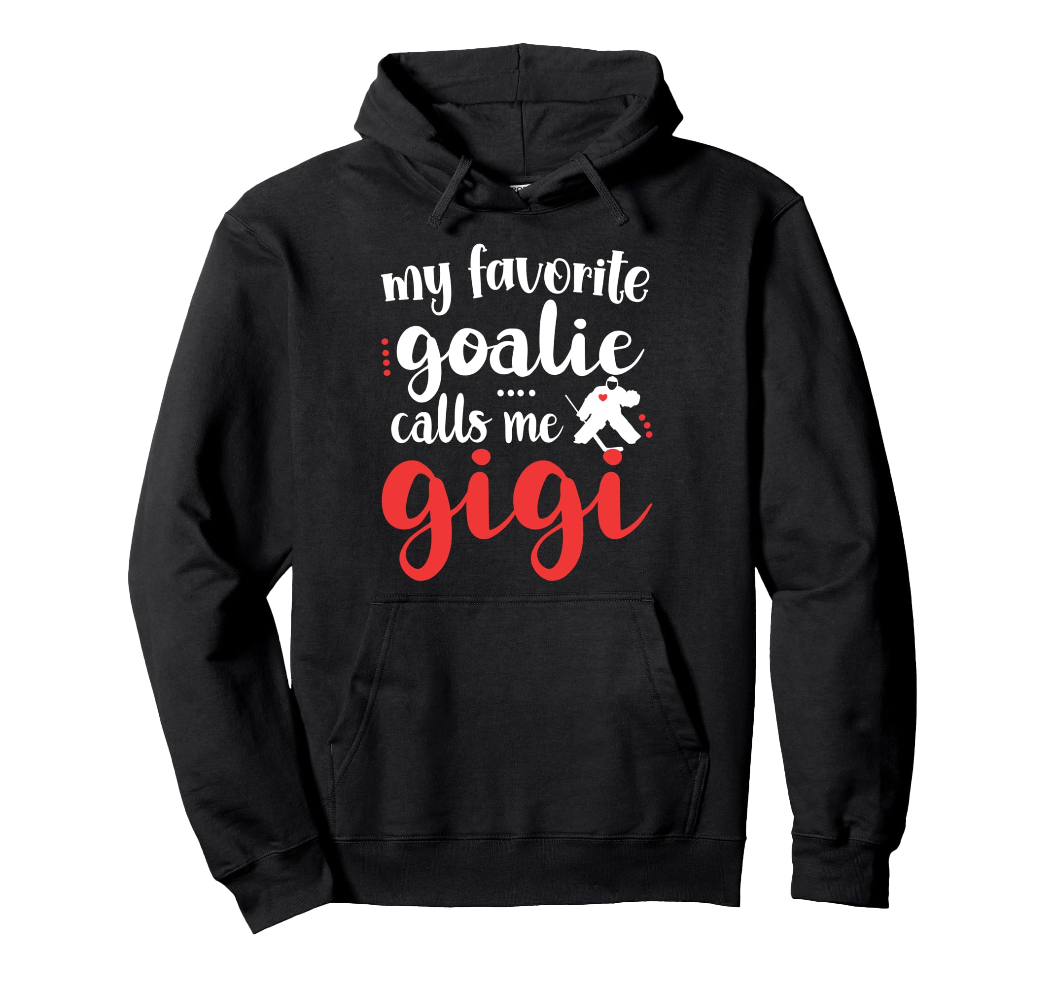 Proud Ice Hockey Goalie Gigi Hockey Hoodie - Aesthetic Graphic Unisex