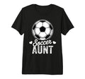 Funny Soccer Aunt Mothers Day Tri Blend T-Shirt - Novelty Apparel Unisex