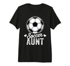 Funny Soccer Aunt Mothers Day Tri Blend T-Shirt - Novelty Apparel Unisex