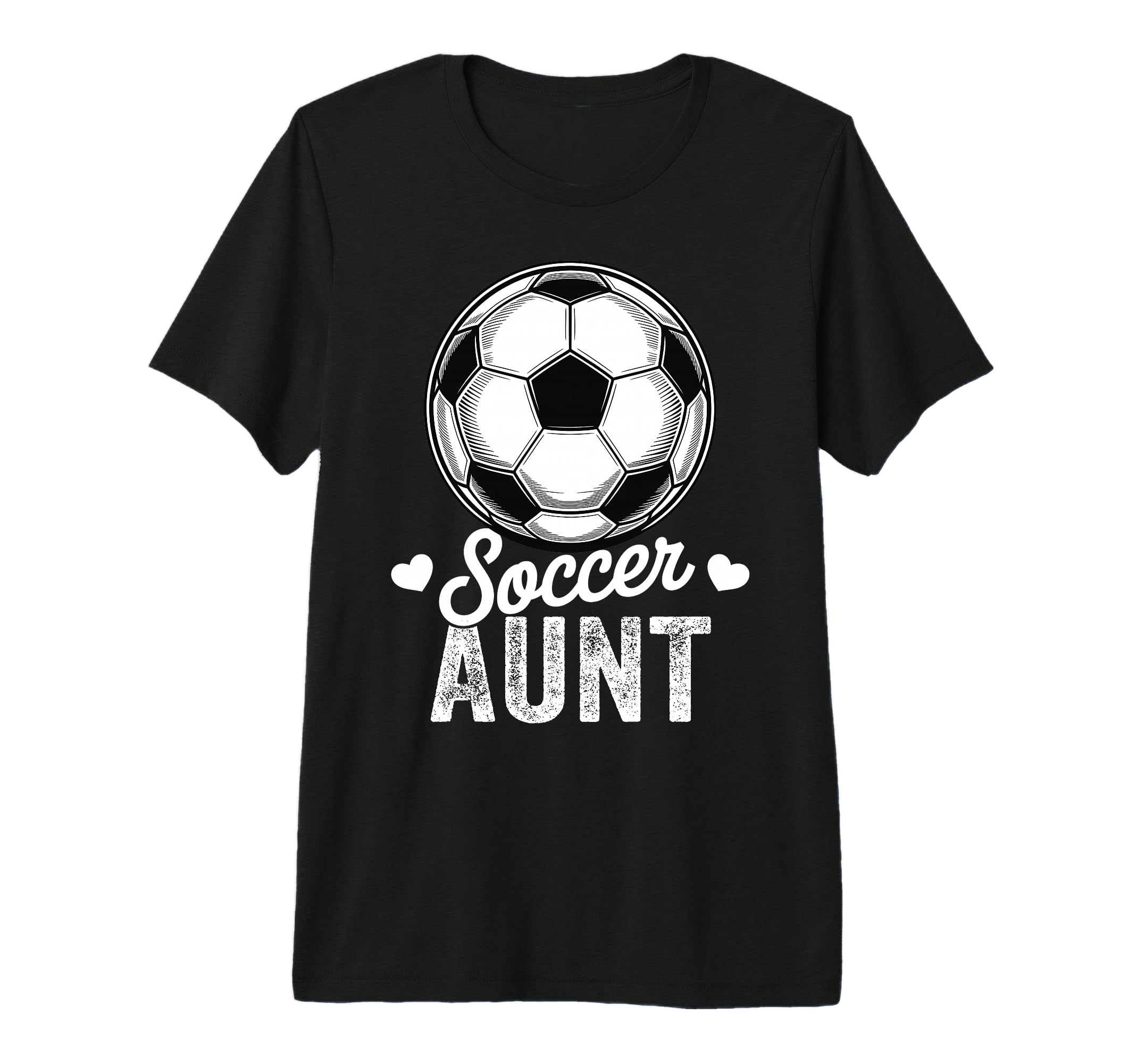 Funny Soccer Aunt Mothers Day Tri Blend T-Shirt - Novelty Apparel Unisex