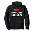 I Love Soccer Hoodie - Fun Novelty Design Men Women