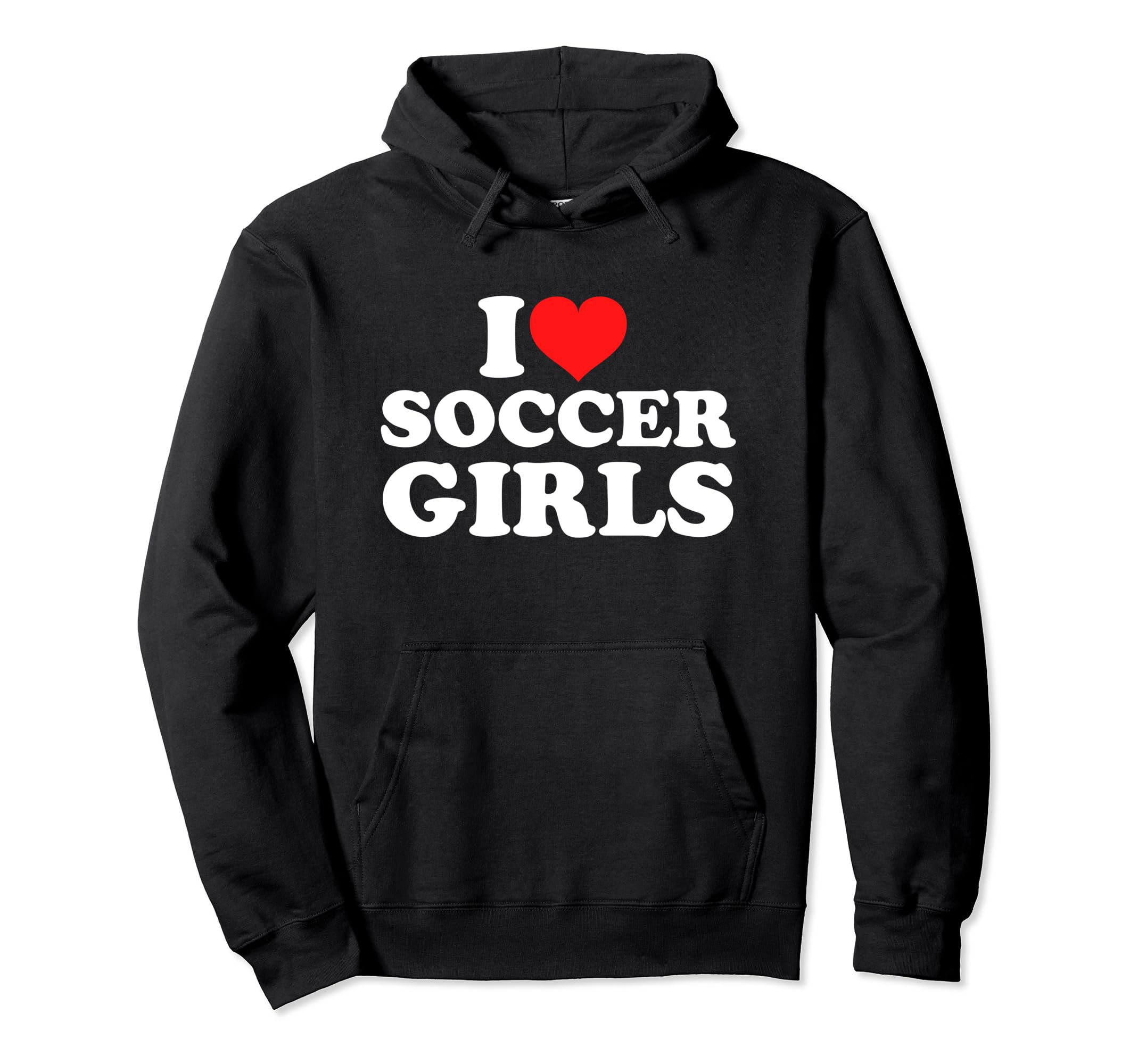 I Love Soccer Hoodie - Fun Novelty Design Men Women