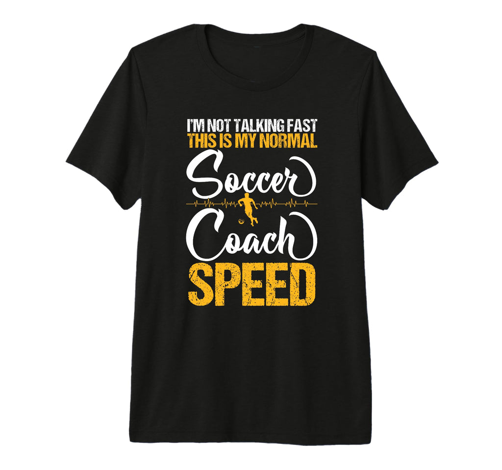 Mens Soccer Coaching Training Trainer T-Shirt - Graphic Print for Adults