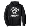 Soccer Poppy Soccer Ball Distressed Funny Hoodie - Custom Art Print Unisex