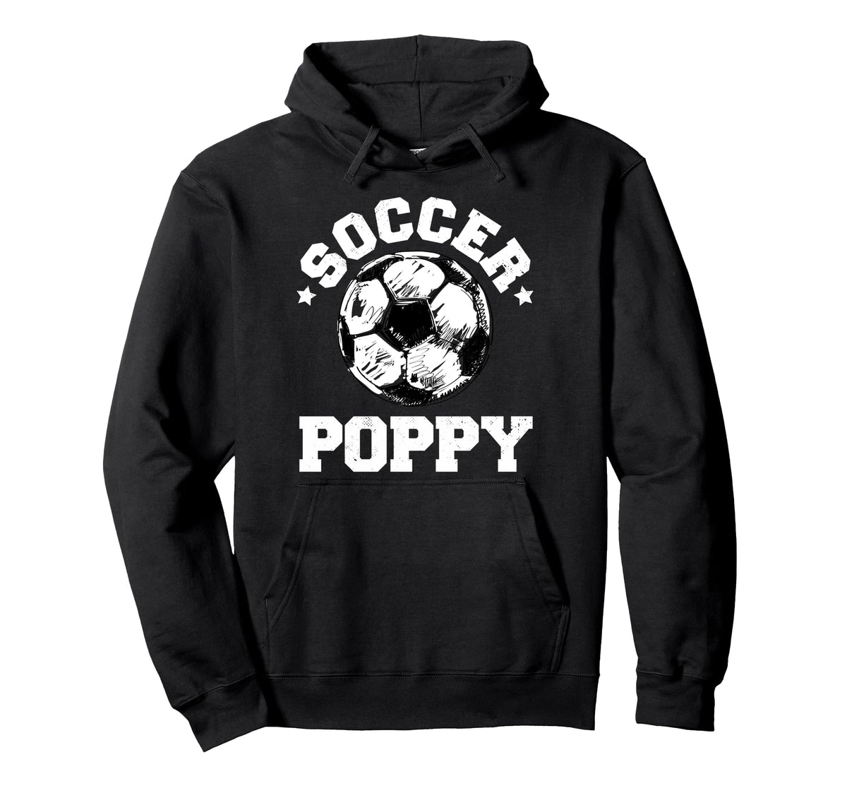 Soccer Poppy Soccer Ball Distressed Funny Hoodie - Custom Art Print Unisex