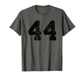 Number 44 Sport Black Distressed Varsity T-Shirt - Streetwear Style Unisex