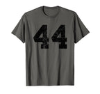 Number 44 Sport Black Distressed Varsity T-Shirt - Streetwear Style Unisex