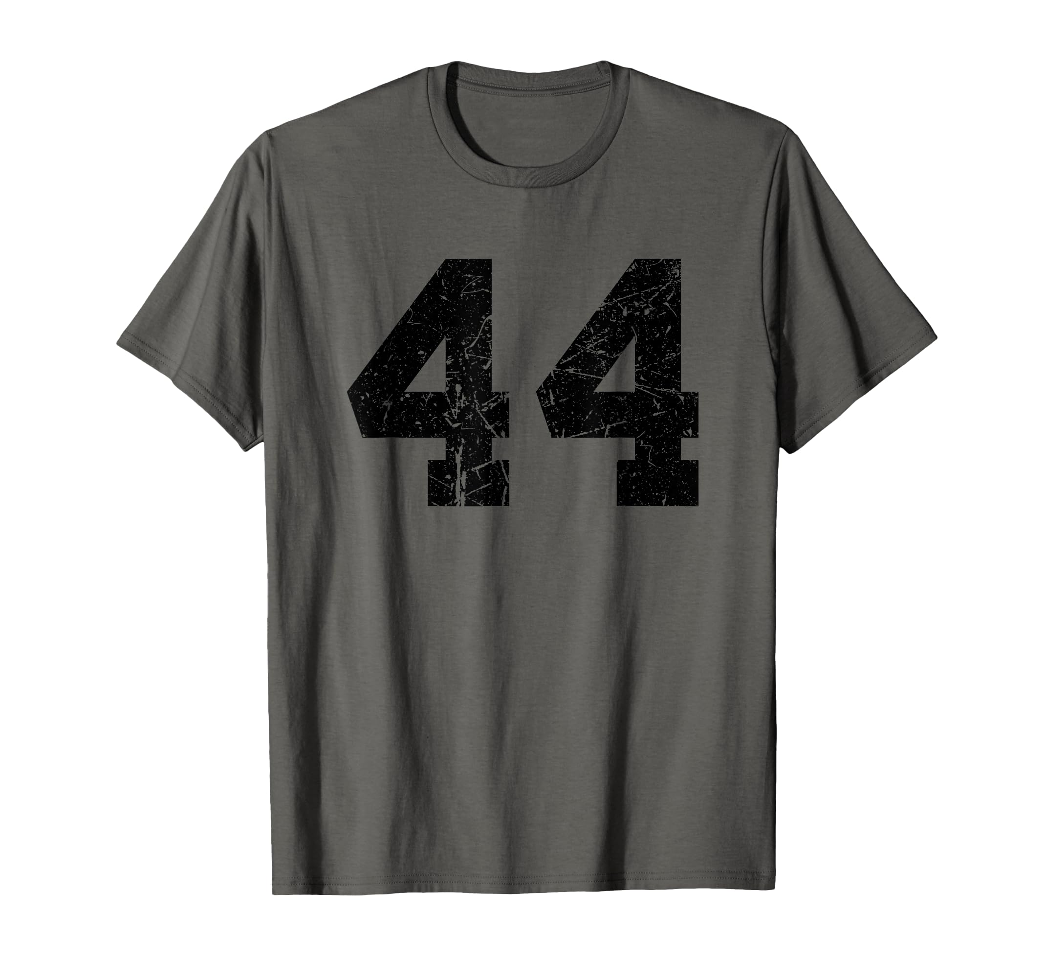 Number 44 Sport Black Distressed Varsity T-Shirt - Streetwear Style Unisex