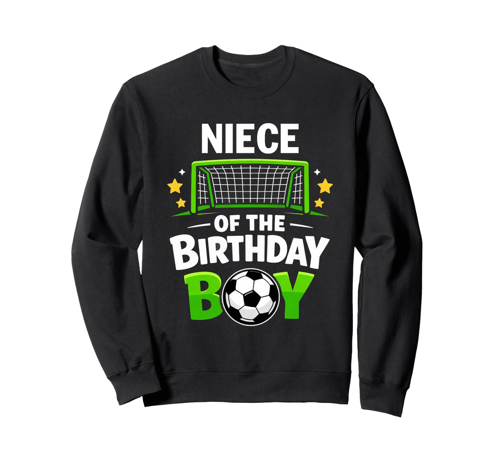 Niece Birthday Soccer Ball Family Sweatshirt - Trendy Graphic for Adults
