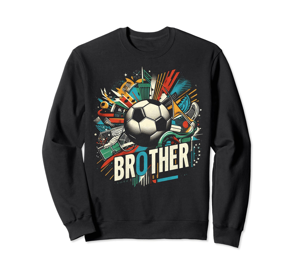 Soccer Brother Family Matching Sweatshirt - Custom Art Print Men Women