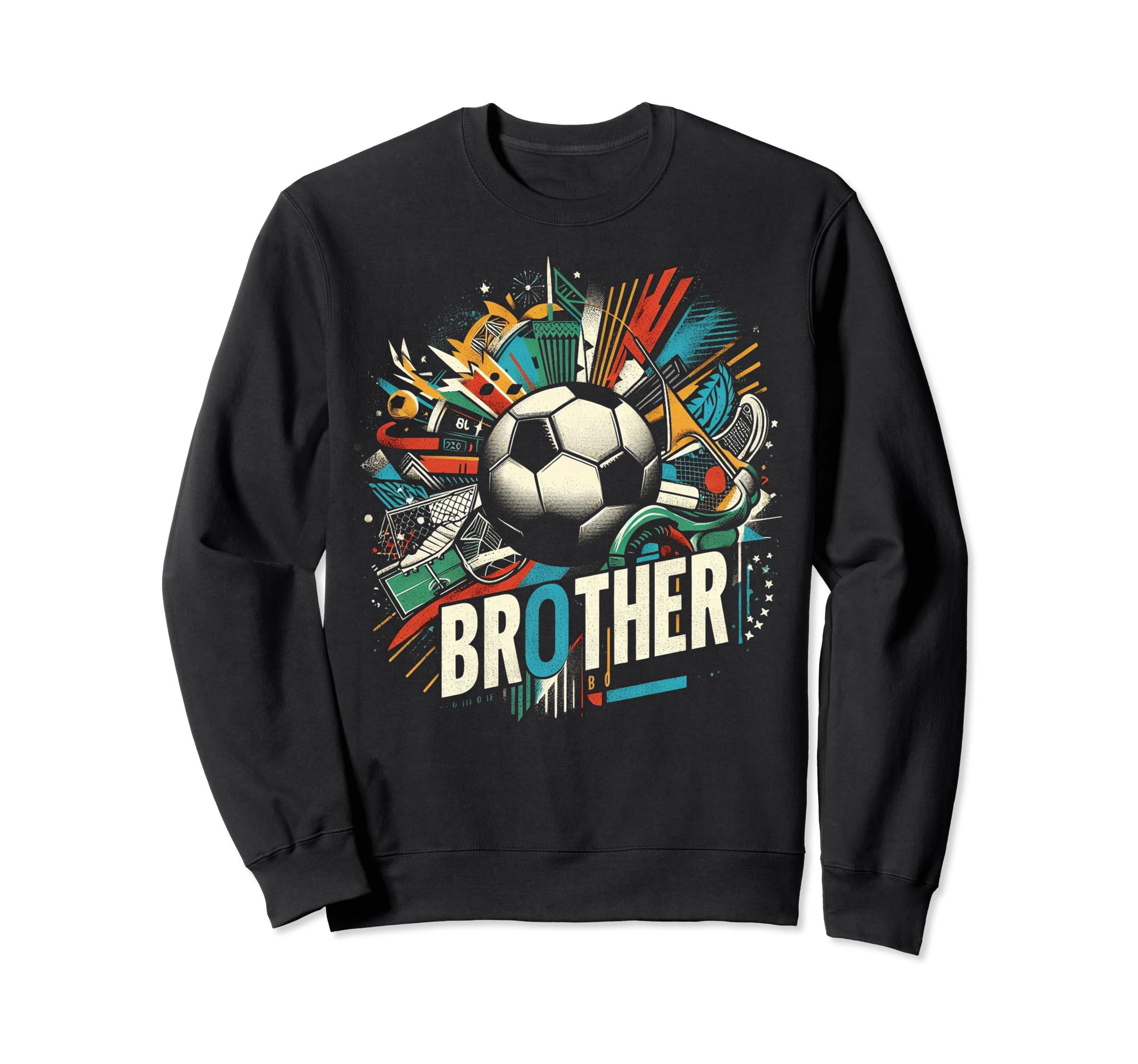Soccer Brother Family Matching Sweatshirt - Custom Art Print Men Women