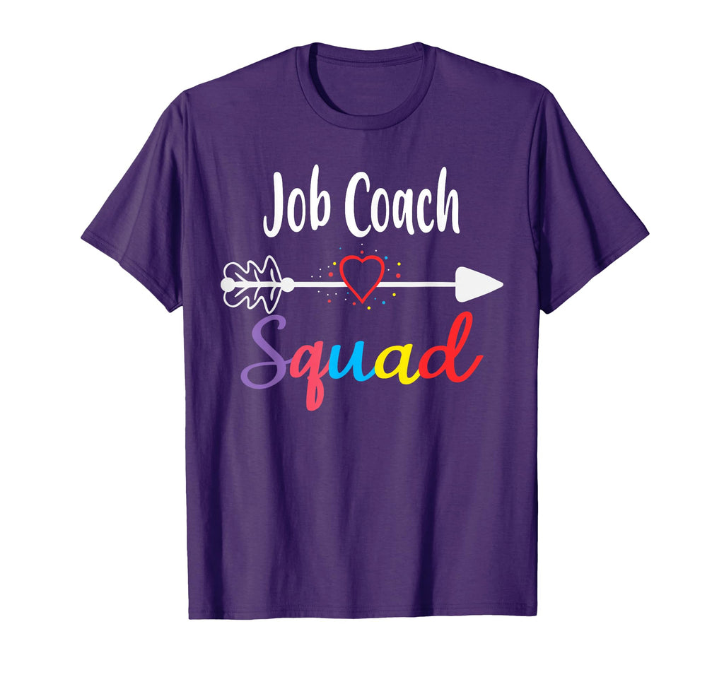 Job Coach Squad Team Funny Back To T-Shirt - Custom Art Print Unisex
