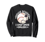 House Divided I Only Raise Ballers Sweatshirt - Fun Novelty Design Unisex