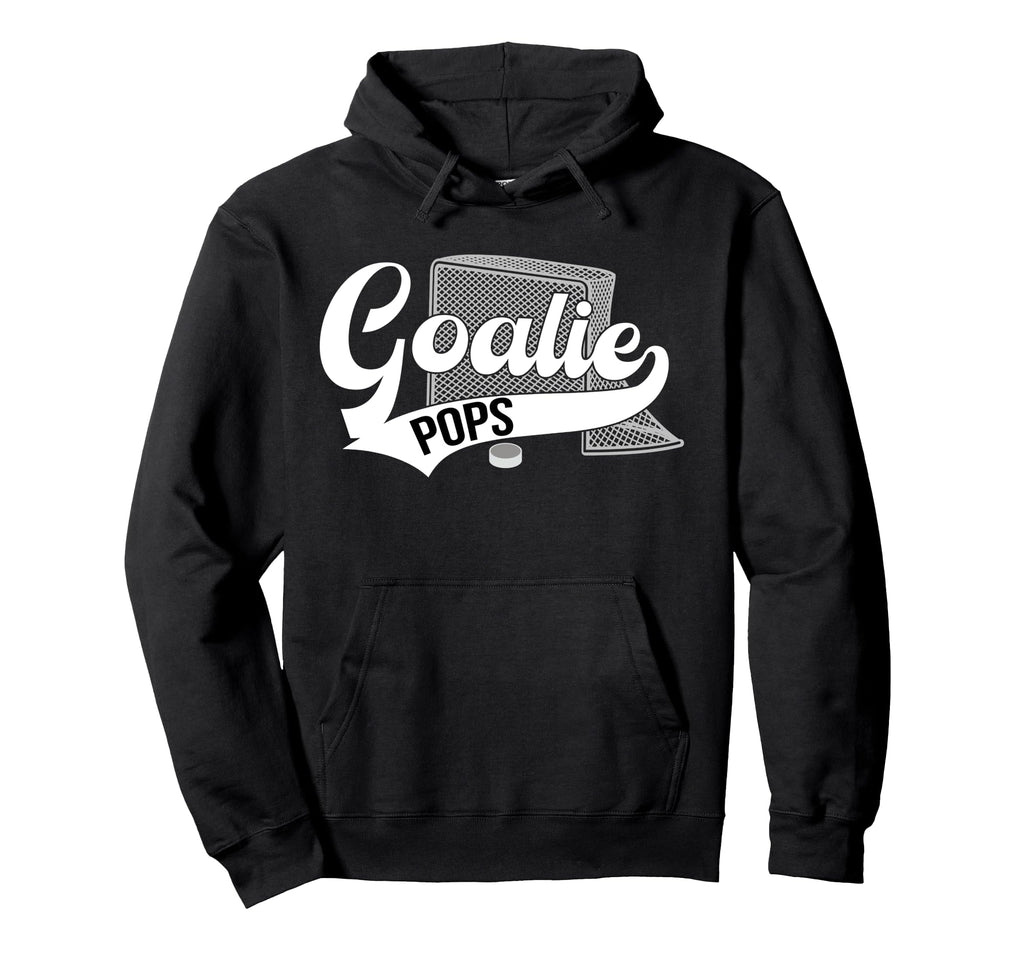 Ice Hockey Goalie Pops Ice Hockey Hoodie - Unique Graphic Men Women