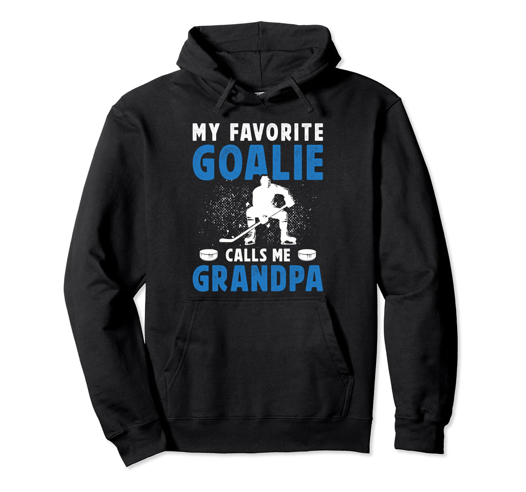 Favorite Ice Hockey Goalie Grandpa Hockey Hoodie - Graphic Print Unisex