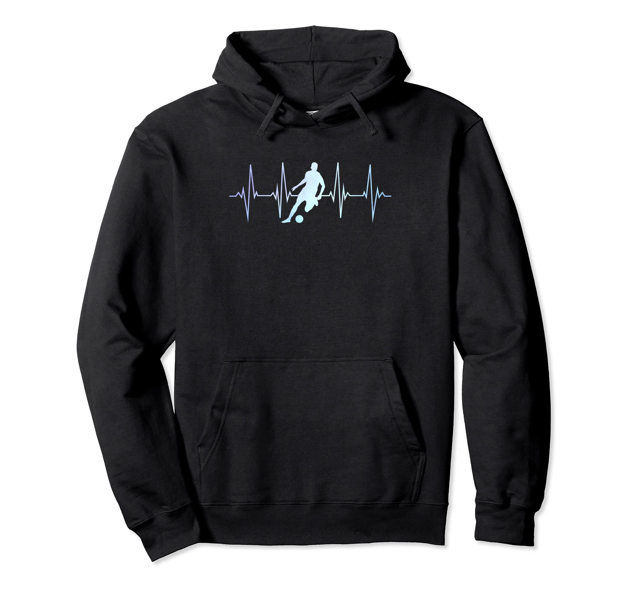 Soccer Heartbeat Sports Soccer Player Hoodie - Unique Graphic Men Women