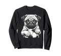 Fans Ball Mascot Black And White Sweatshirt - Streetwear Style for Adults