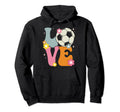 Soccer Love Groovy Soccer Lover Teenage Hoodie - Trendy Graphic for Adults