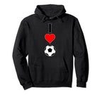 I Love Soccer I Heart Soccer Players Sweatshirt - Fun Novelty Design Unisex