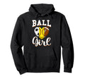 Ball Sports Heart Soccer Softball Hoodie - Novelty Apparel for Adults