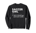 Soccer Definition Female Soccer Sweatshirt - Streetwear Style for Adults