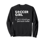 Soccer Definition Female Soccer Sweatshirt - Streetwear Style for Adults